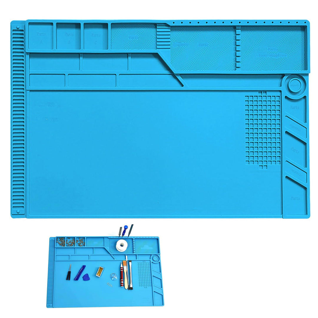 Magnetische Lötmatte, 55 x 35 cm Magnetische Elektronik Reparaturmatte, Silikon Lötmatte, Magnetisch