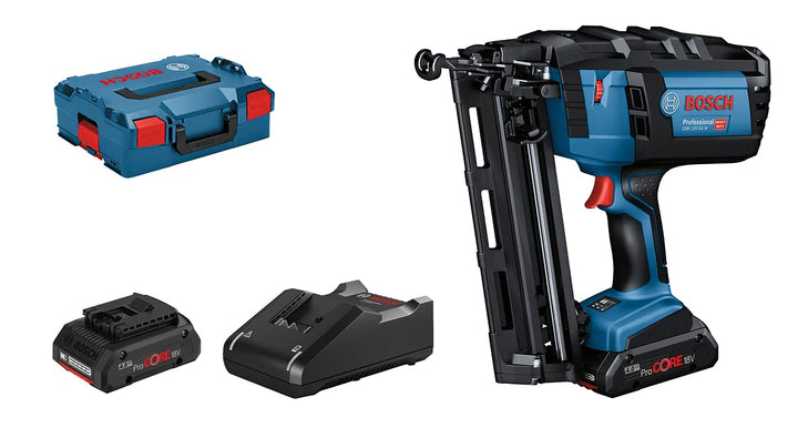 Bosch Professional 18V System Akku Nagler GNH 18V-64 M (max. Nagel-Ø 1,6 mm, Nagellänge 64 mm, inkl.