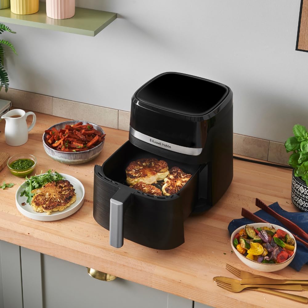 Russell Hobbs Heissluftfritteuse XL 5,5 l Rapid AirFryer (kompaktes Gehäuse, sehr leise) SatisFry (9