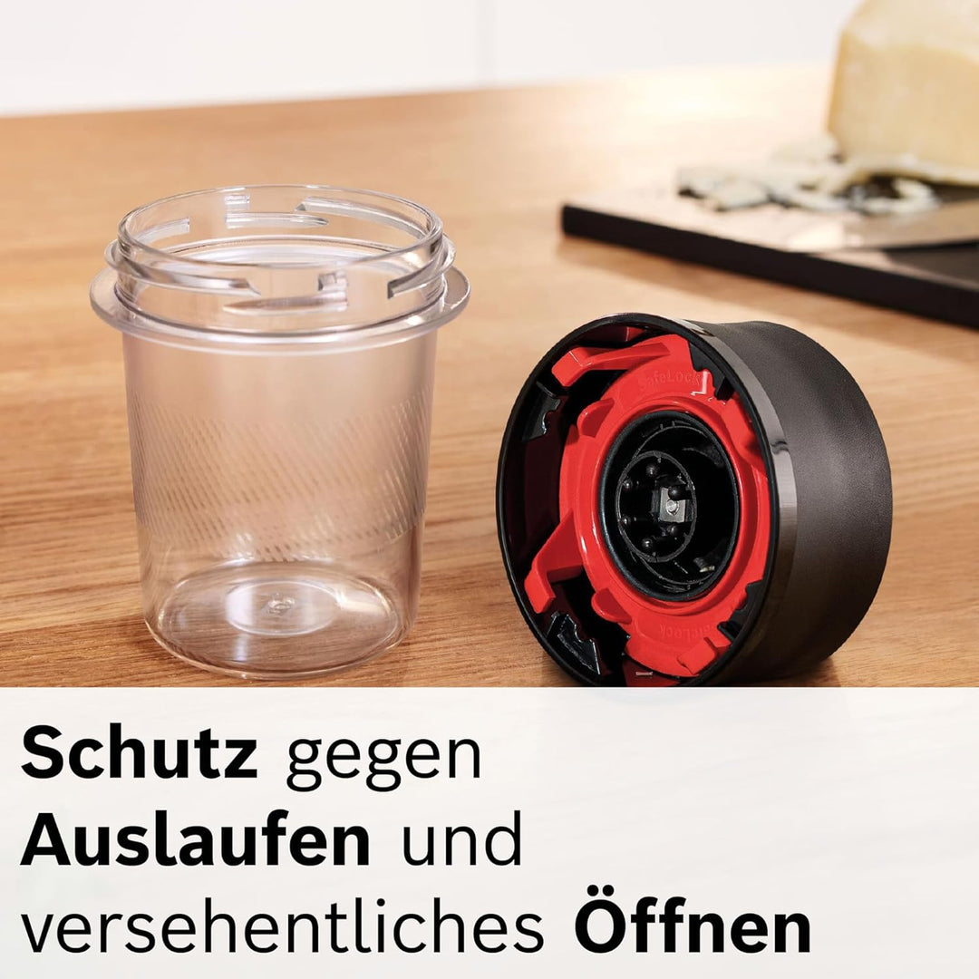 Bosch Standmixer VitaPower Serie 4 MMB6177S, Edelstahl-Klingen Made in Germany, 1,5l ThermoSafe Glas