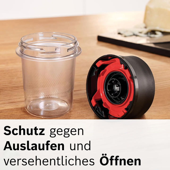 Bosch Standmixer VitaPower Serie 4 MMB6177S, Edelstahl-Klingen Made in Germany, 1,5l ThermoSafe Glas