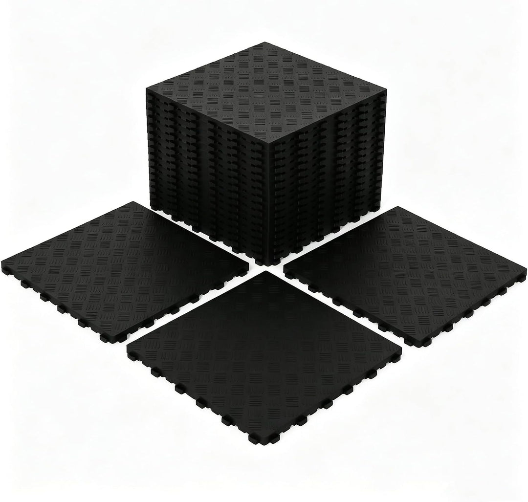 bimiti 20 Stück 40x40cm PVC Garagenboden, Garagenboden Fliesen aus Gummi, Garagenboden Schutzmatte r