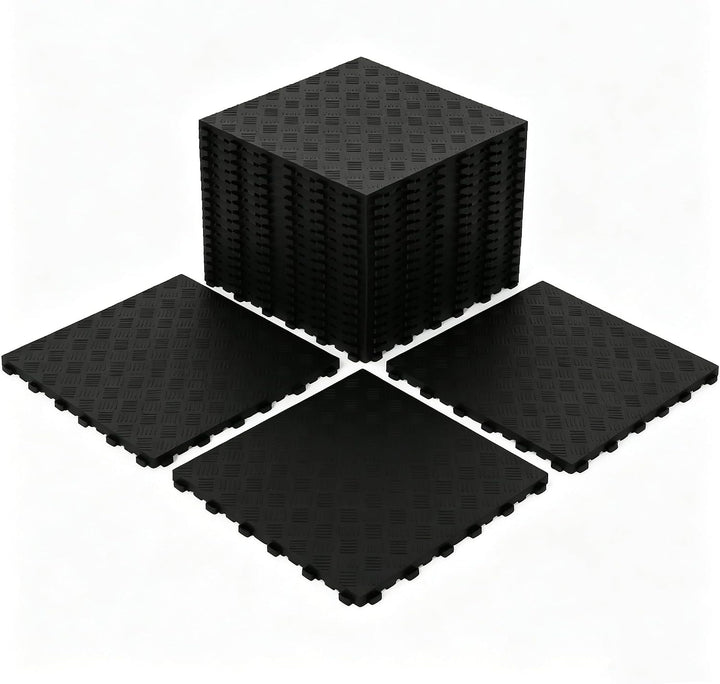 bimiti 20 Stück 40x40cm PVC Garagenboden, Garagenboden Fliesen aus Gummi, Garagenboden Schutzmatte r