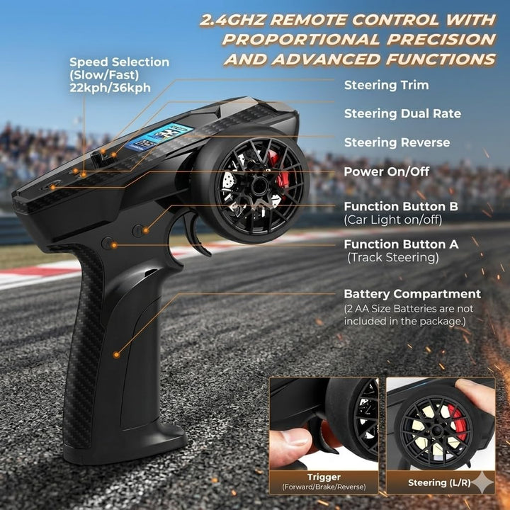 HAIBOXING Ferngesteuertes Auto 4WD RC Auto 1/18 36 km/h All Terrains Offroad Elektro Fahrzeug 2,4 GH