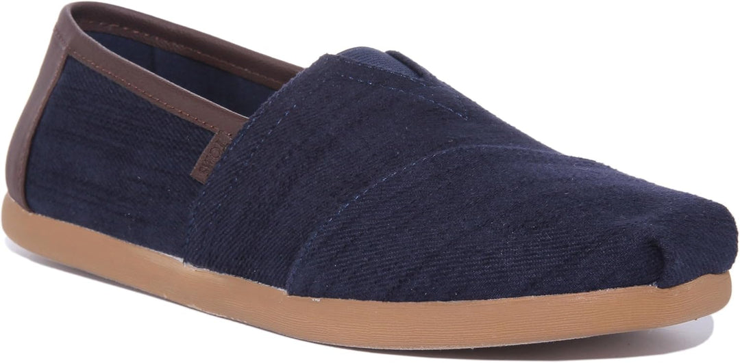 Toms Herren Seasonal Classic Tropical Espadrilles 43 EU Denim Braun, 43 EU Denim Braun