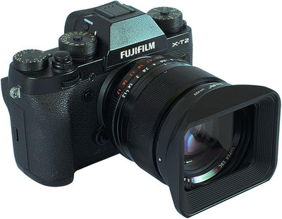 Haoge LH-X23 Bajonett-Gegenlichtblende mit Deckel für Fujifilm Fuji Fujinon XF 23 mm F1.4 R, XF 56 m