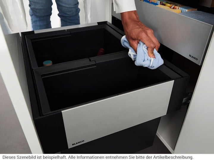 BLANCO 526208 SELECT II 60/2 Orga 60 cm Unterschrank - Mit Organisationsschublade 2 Eimer Version