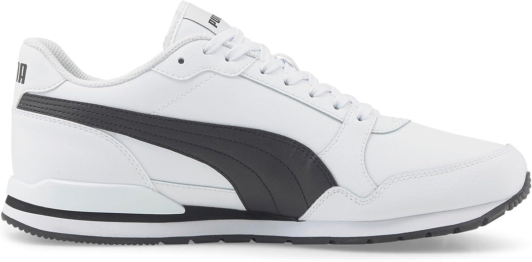 PUMA Unisex St Runner V3 L Sneaker, weiss, 42/47 EU 40.5 EU V3 White Black, 40.5 EU V3 White Black