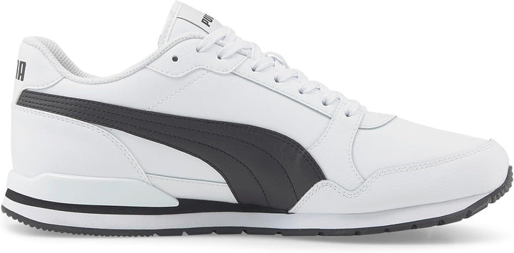 PUMA Unisex St Runner V3 L Sneaker, weiss, 42/47 EU 40.5 EU V3 White Black, 40.5 EU V3 White Black