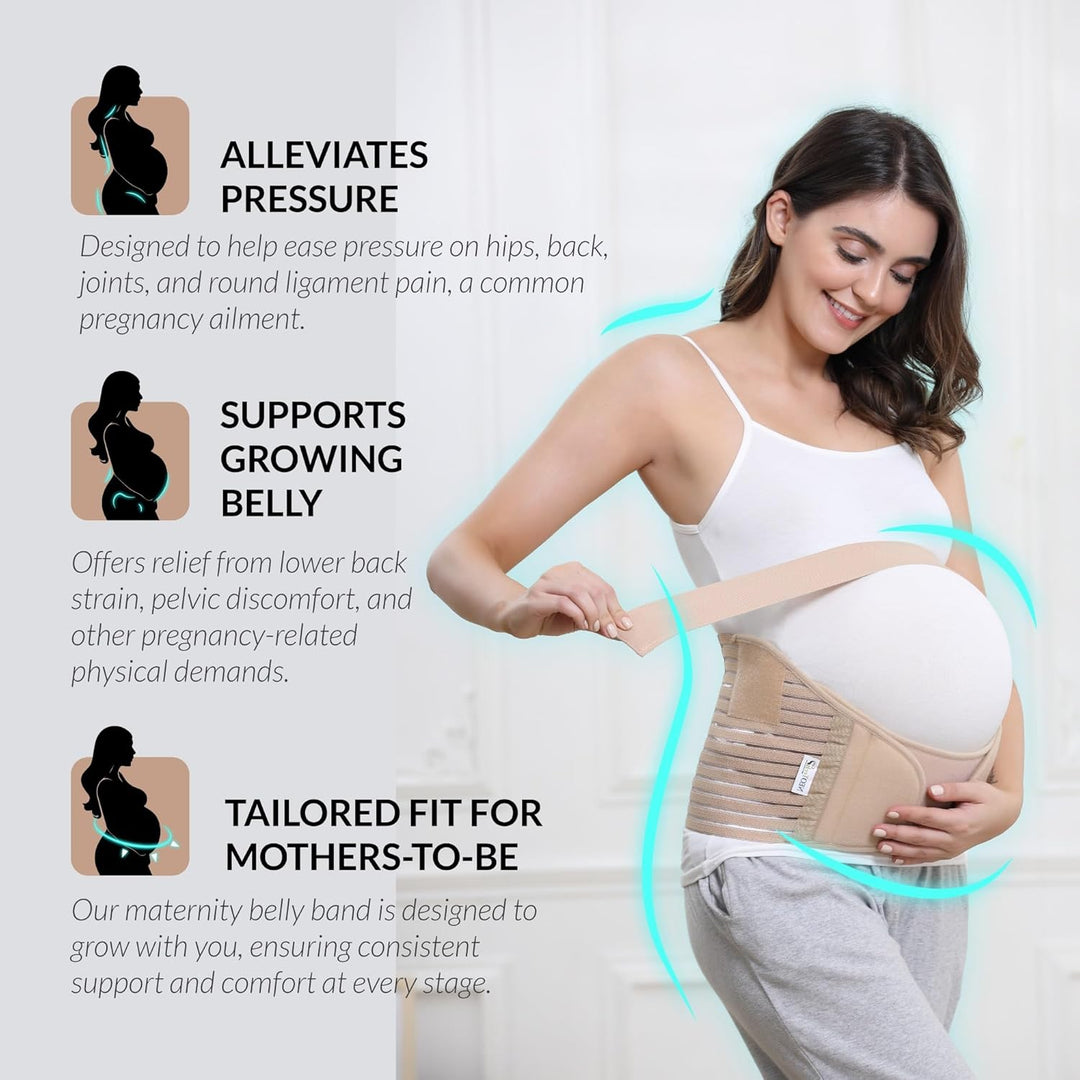 NEOtech Care - Bauchgurt für die Schwangerschaft - stützt Taille, Rücken & Bauch - Schwangerschaftsg