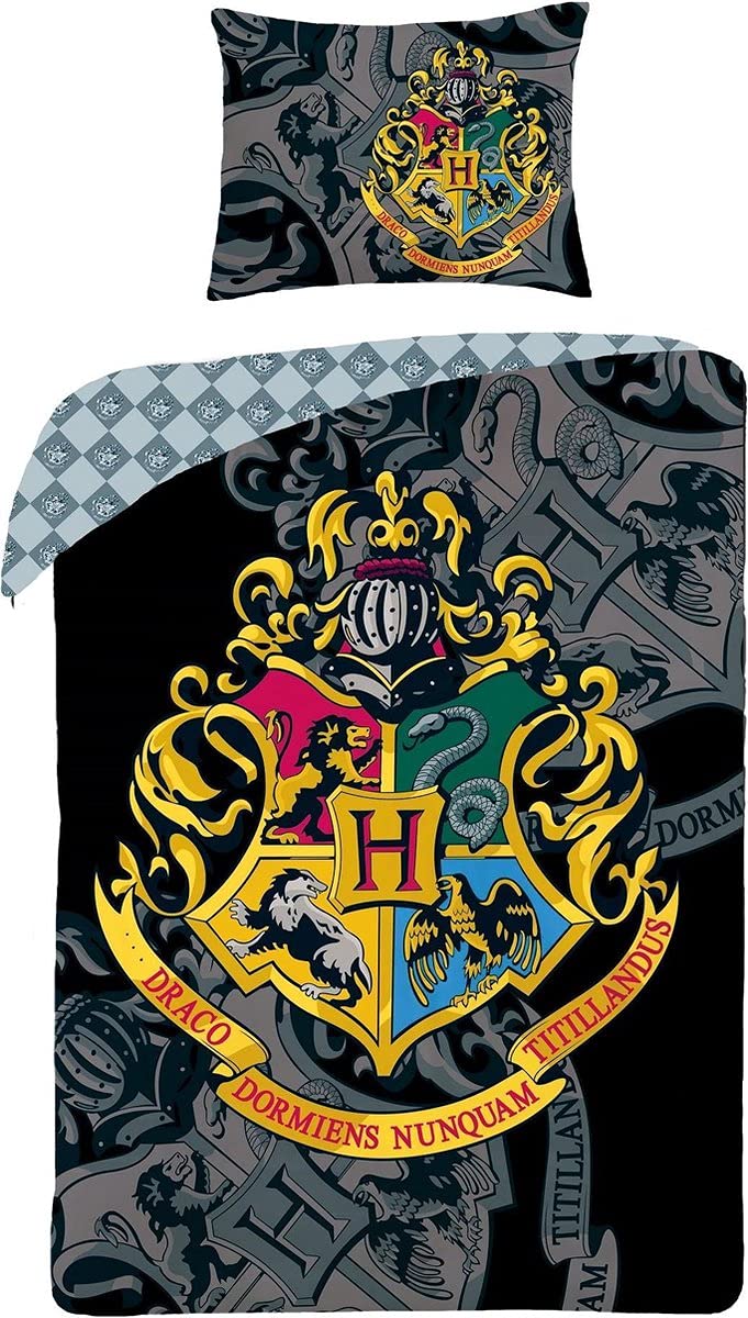 Halantex Harry Potter Bettwäsche-Set, 140x200cm Bettbezug 70x90cm Kissenbezug, 100% Baumwolle, Ron H