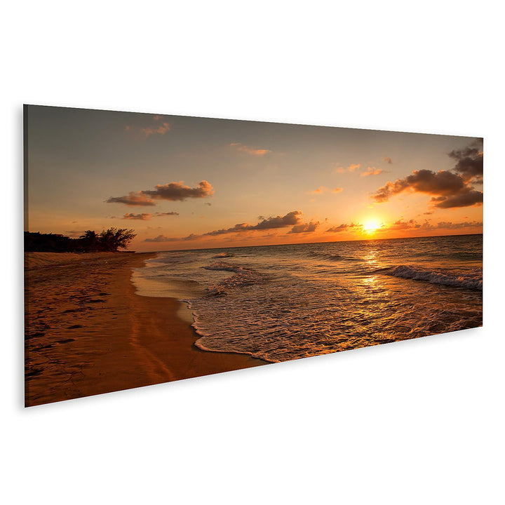 islandburner Bild auf Leinwand Strand Bei Sonnenuntergang Varadero Bilder Wandbilder Poster Leinwand