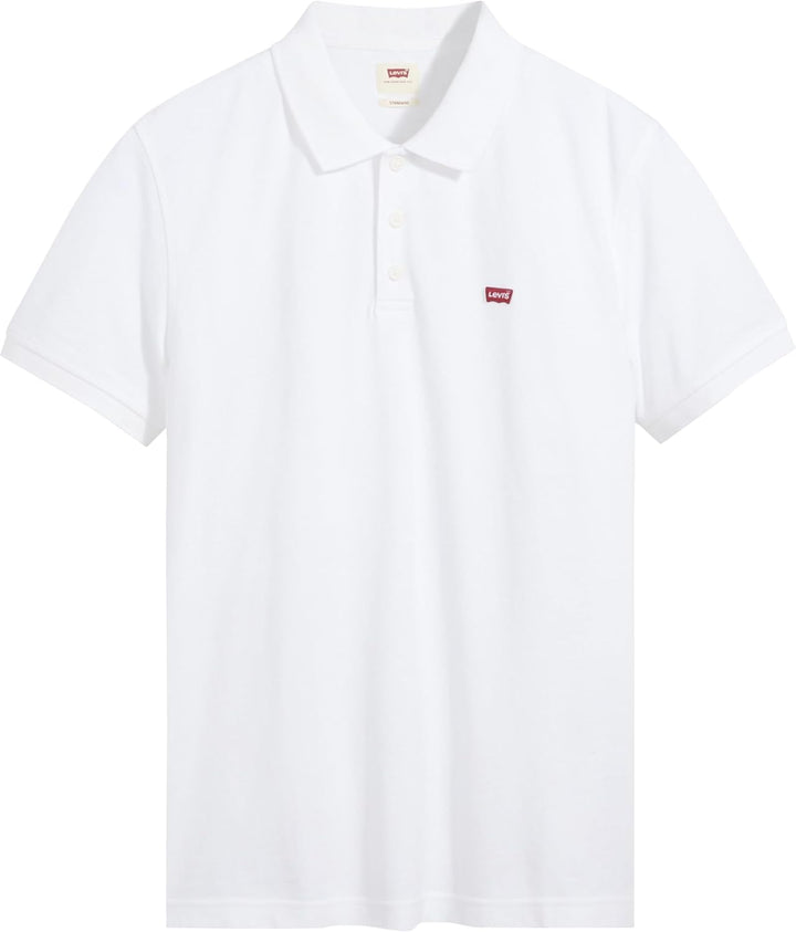 Levi's Herren Housemark Polo Chesthit Logo T-Shirt XL Weiss (White +), XL Weiss (White +)