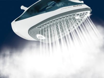 Tefal FV2839E0 iron Dry & Steam iron Cerilium soleplate 2400 W Blue White