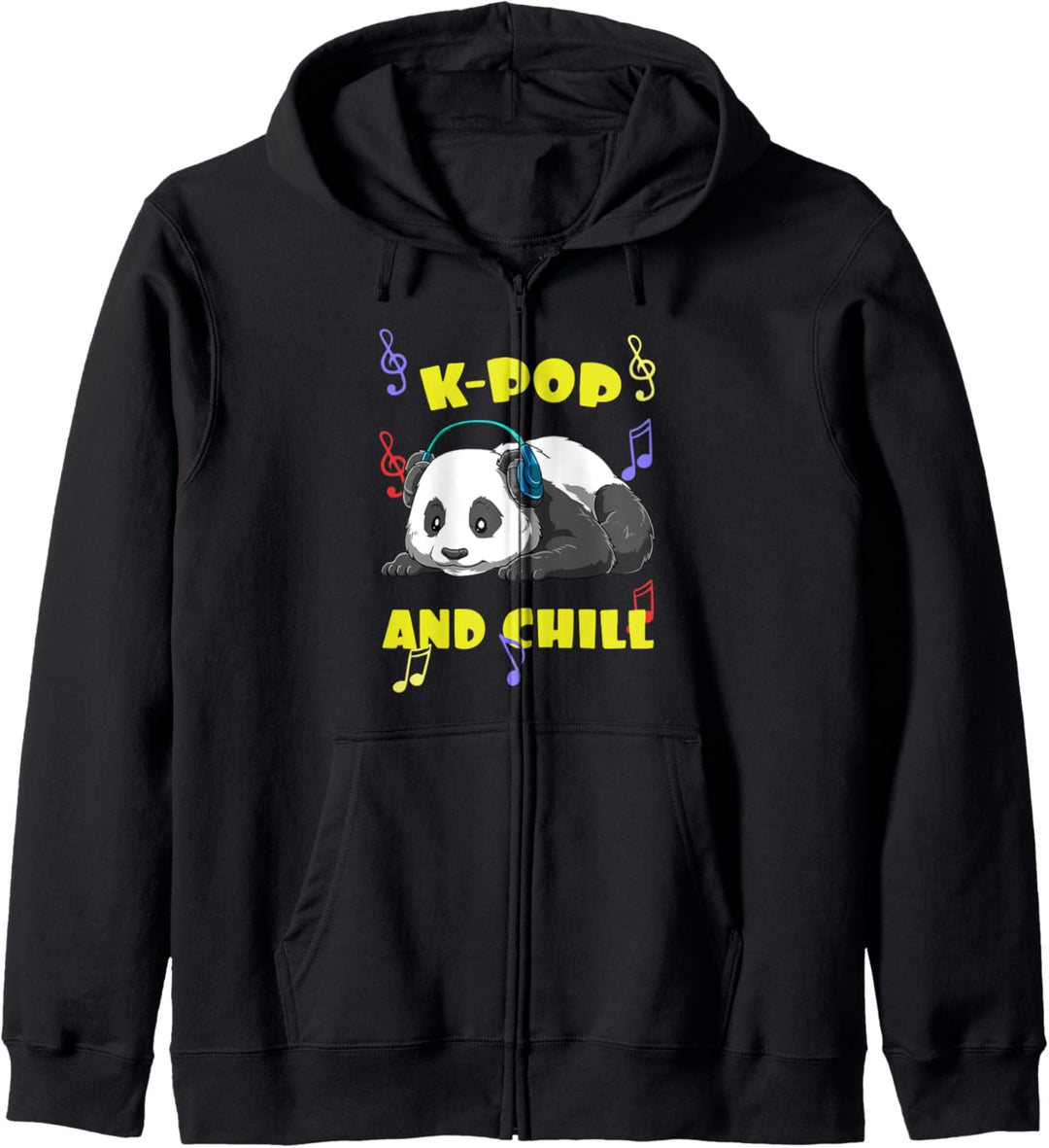 Niedlicher K-Pop Musik Panda Kapuzenjacke