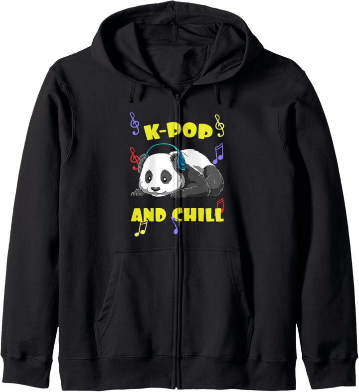 Niedlicher K-Pop Musik Panda Kapuzenjacke