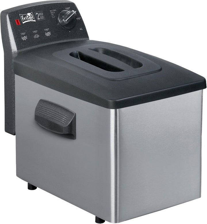 FRITEL Fritteuse Turbo SF 4350M - Doppelwiderstand - 4 Liter - mit Kunststoff-Staubdeckel - 2800W