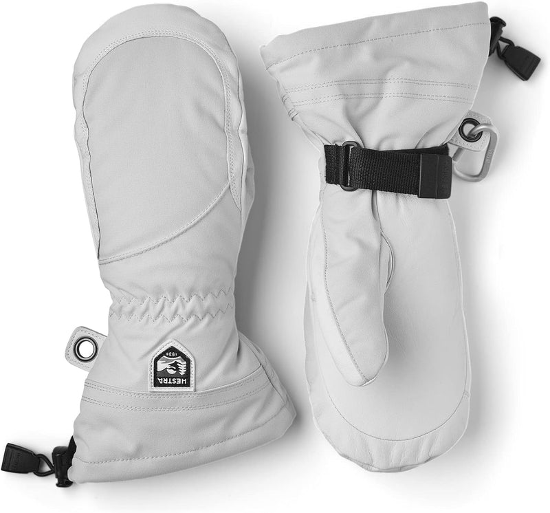Hestra Heli Skihandschuhe für Damen – klassischer Leder-Schneefäustling zum Skifahren, Snowboarden u