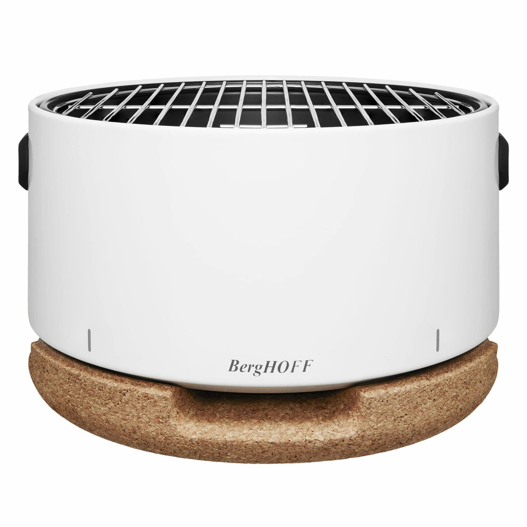 BergHoff Tischgrill Leo (Holzkohlegrill tragbar, Camping Grill inkl. Zubehör, Tragbarer Reisegrill k