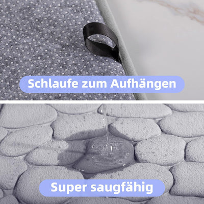 chakme Badematte Memoryschaum Badteppich Saugfähige Badvorleger Badezimmerteppich Duschmatte Deko Fu