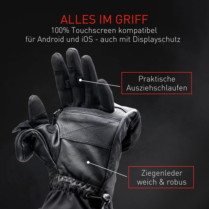 THE HEAT COMPANY - Heat 3 SMART – Die Handschuh Innovation – Handschuhe & Fäustlinge in Einem: Fäust