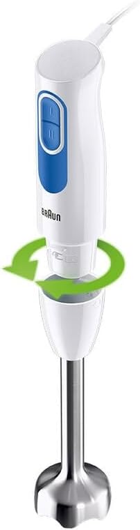 Braun MultiQuick 2 MQ20236MWH Stabmixer mit EasyTwist-System, Mixer für Saucen und Smoothie, 2 Gesch