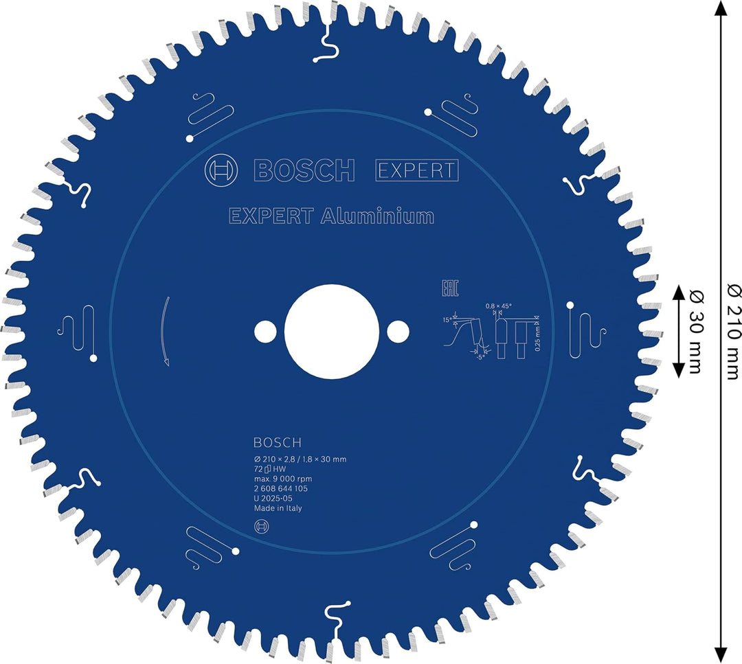 Bosch Accessories Bosch Professional 1x Kreissägeblatt Expert for Aluminium (für Aluminium, Sägeblat