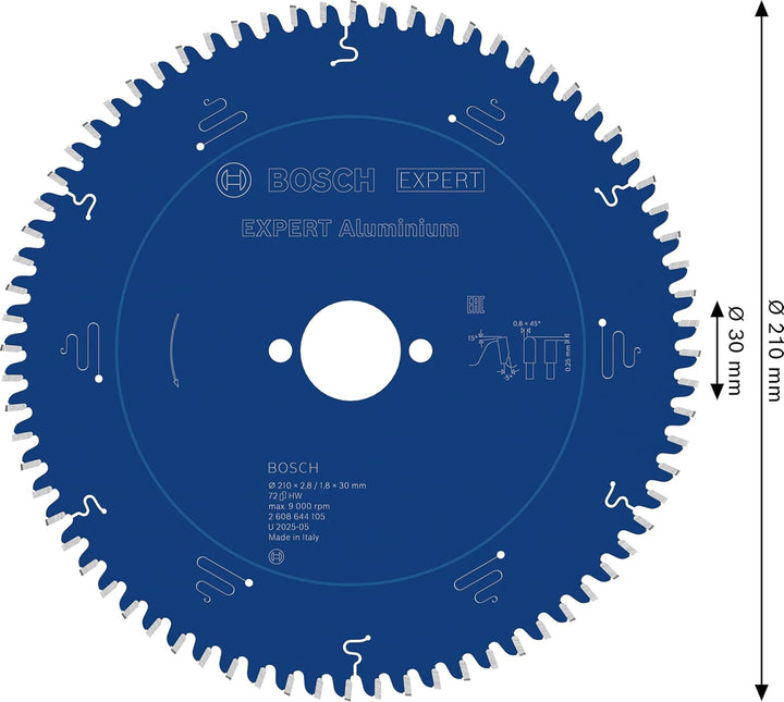 Bosch Accessories Bosch Professional 1x Kreissägeblatt Expert for Aluminium (für Aluminium, Sägeblat