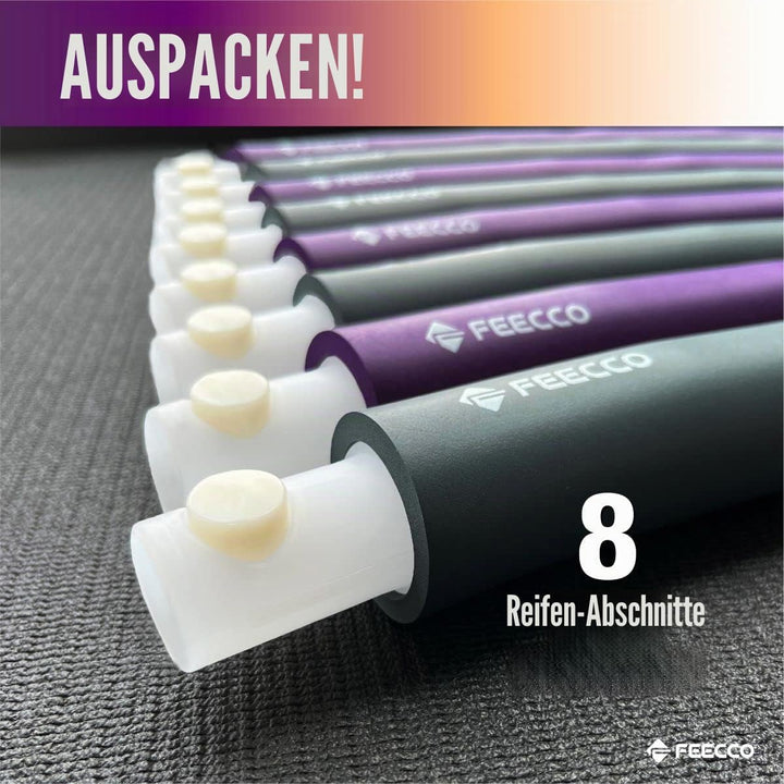 FEECCO Hula Hoop Reifen Erwachsene - hullahub Reifen zum Abnehmen Lila 1,5 kg, Lila 1,5 kg