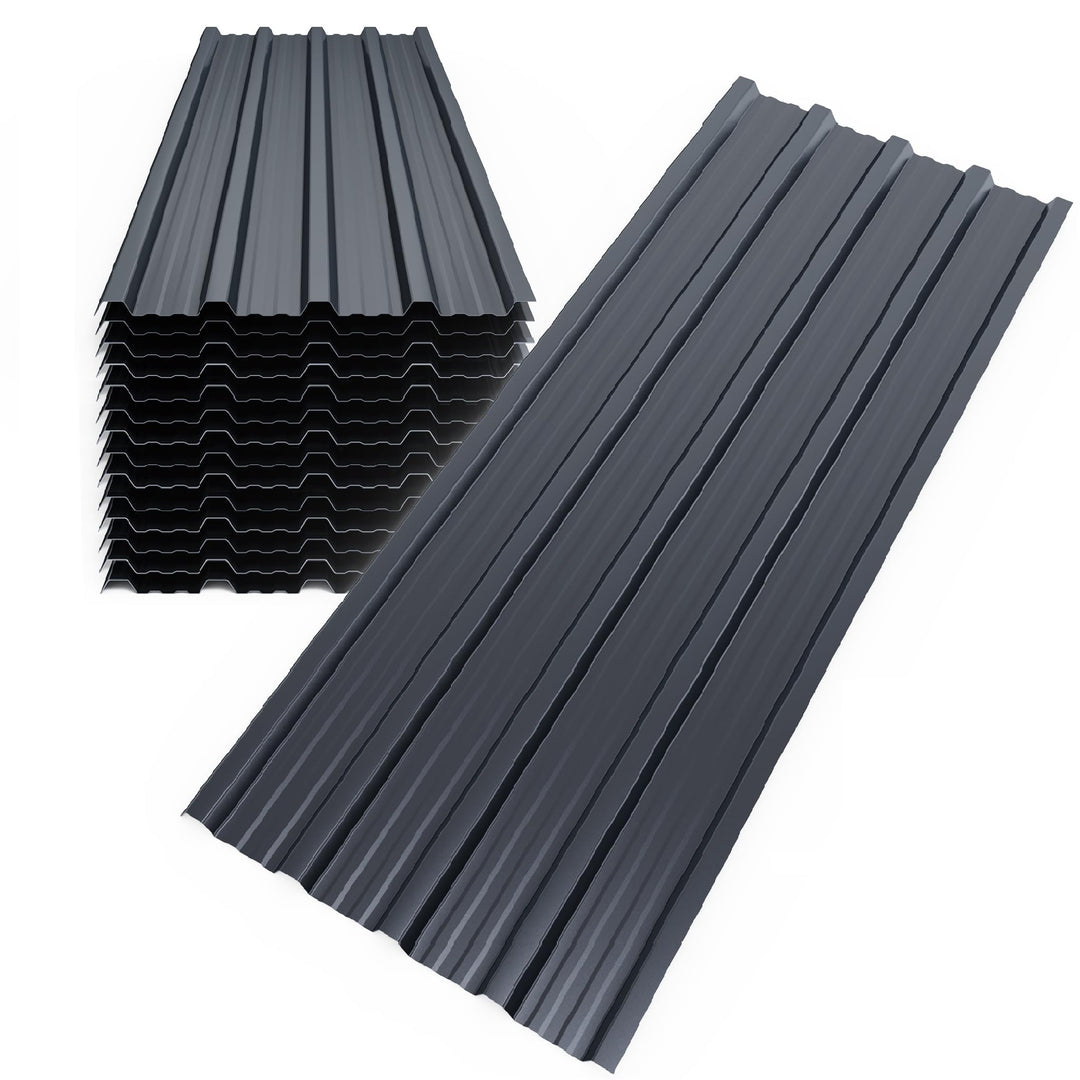 Mondeer 14er-Set Metall Trapezblech, Wellblechplatten für Dach, Dachbleche Trapezblech, Verzinkter S