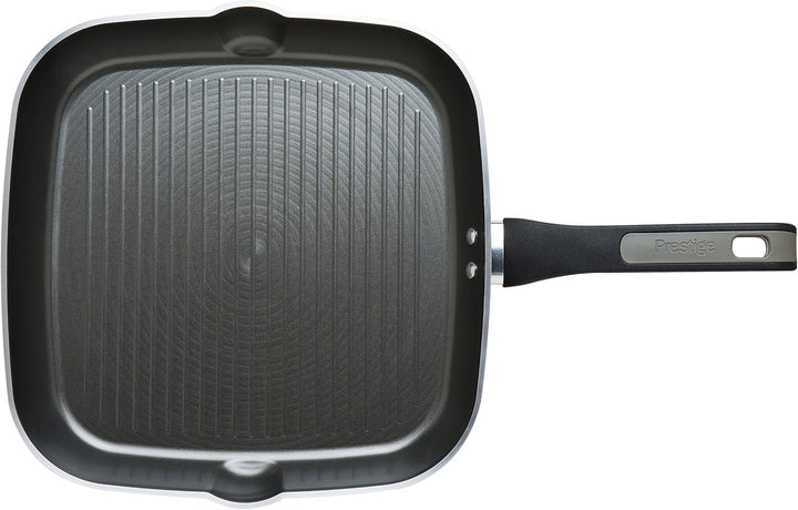 Prestige Duraforge Induktions-Aluminium-Grillpfanne, Schwarz 28 cm Grill, 28 cm Grill