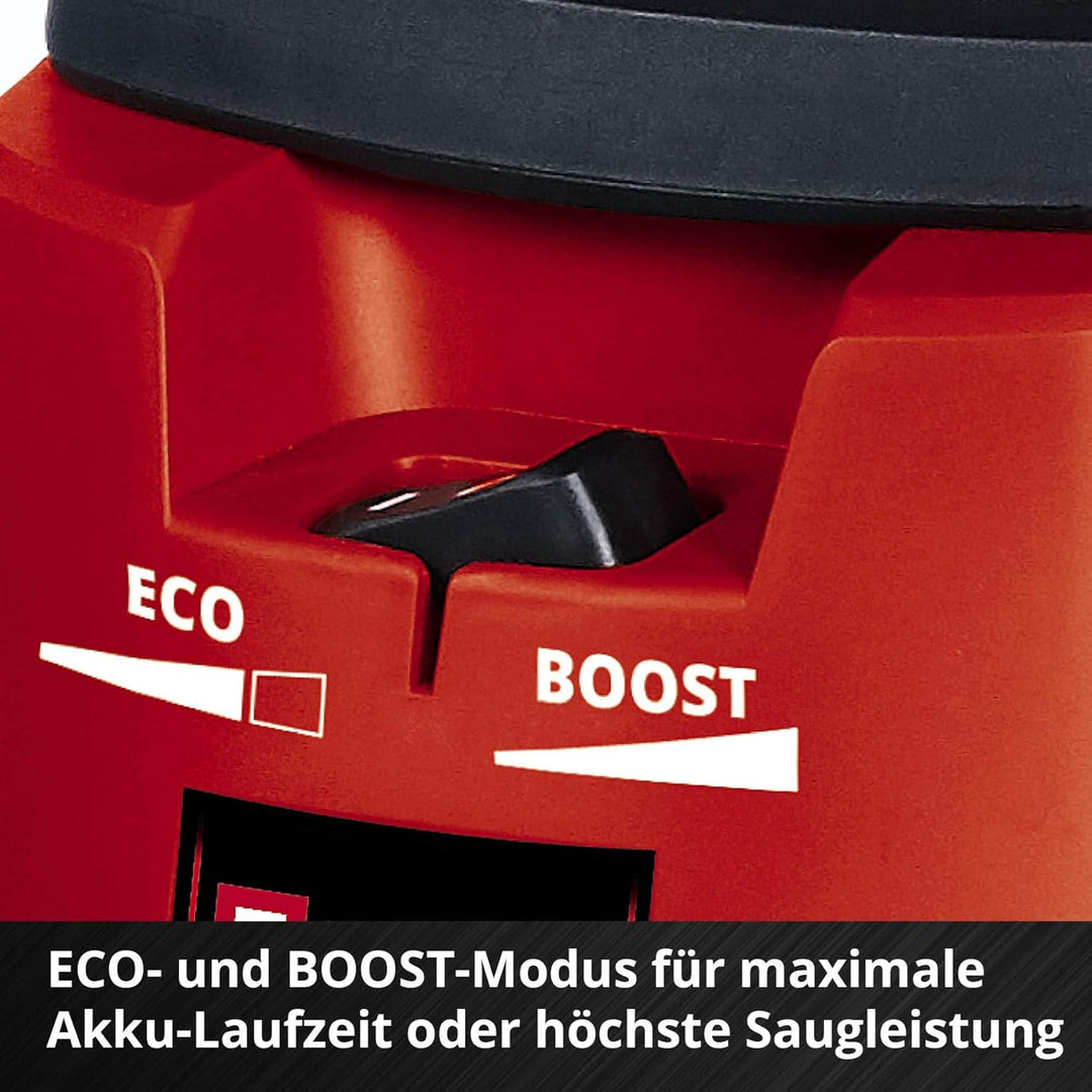Einhell Akku-Nass-Trockensauger TE-VC 36/30 Li S Power X-Change (Li-Ion, 36 V, ECO/BOOST-Mode, Edels