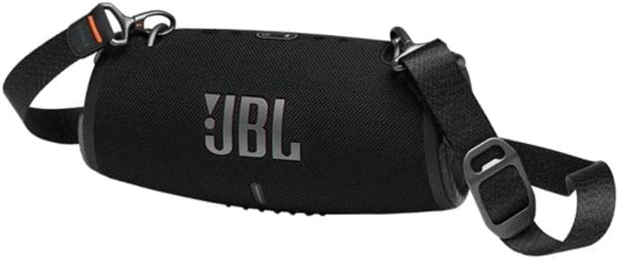 JBL Xtreme 3 kabelloser, tragbarer, wasserdichter Lautsprecher mit Bluetooth und Ladekabel in Schwar