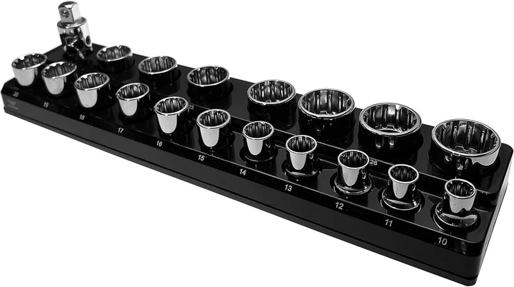 Steckschlüssel Magnethalter für 1/2" (12.5 mm) Stecknüsse Magnetische Werkzeug-Organizer Nusshalter