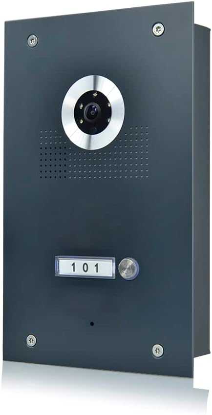 MATHFEL 2 Draht Bus IP Video Türsprechanlage 170 Grad Kamera, Aussenstation in Aluminium, Full HD Au