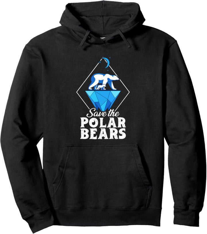 Save The Polar Bear | Nordpol | Arctic Polar Bear Pullover Hoodie