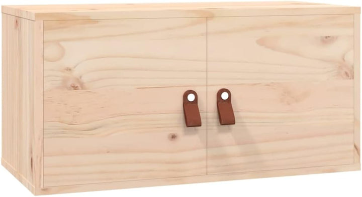 WIFESE 60x30x30 cm Wandschrank TV Schrank mit 2 Türen Hängeschrank Bücherregal Schweberegal Lagersch