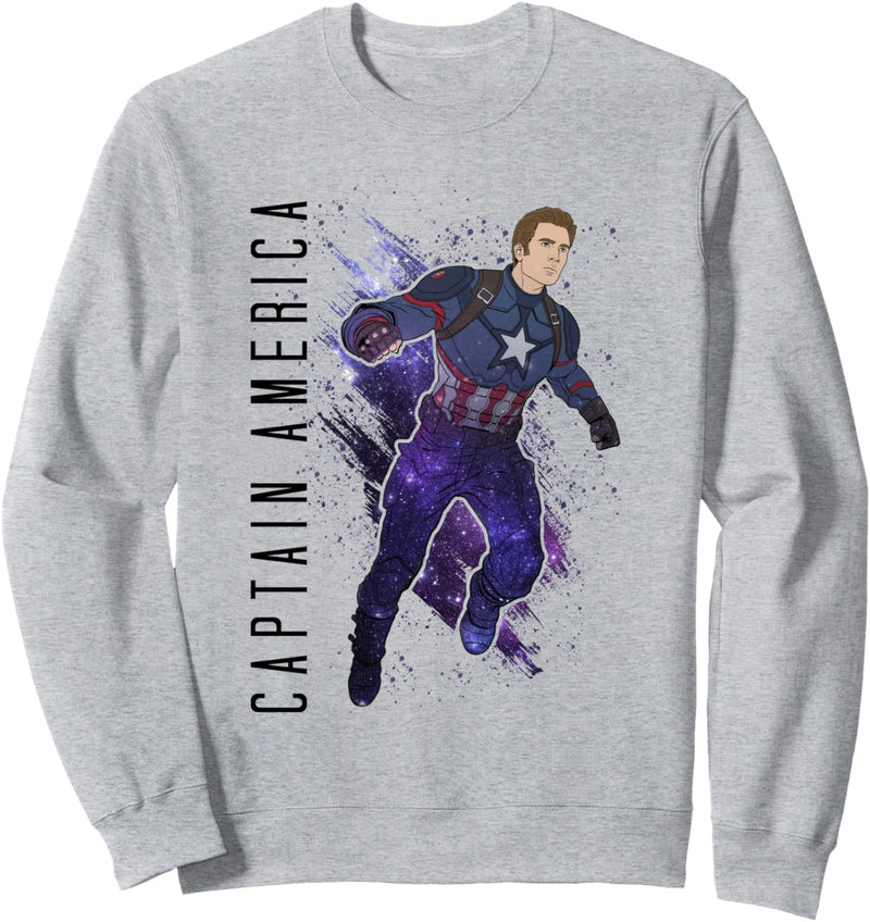 Marvel Avengers: Endgame Captain America Galaxy Fill Sweatshirt