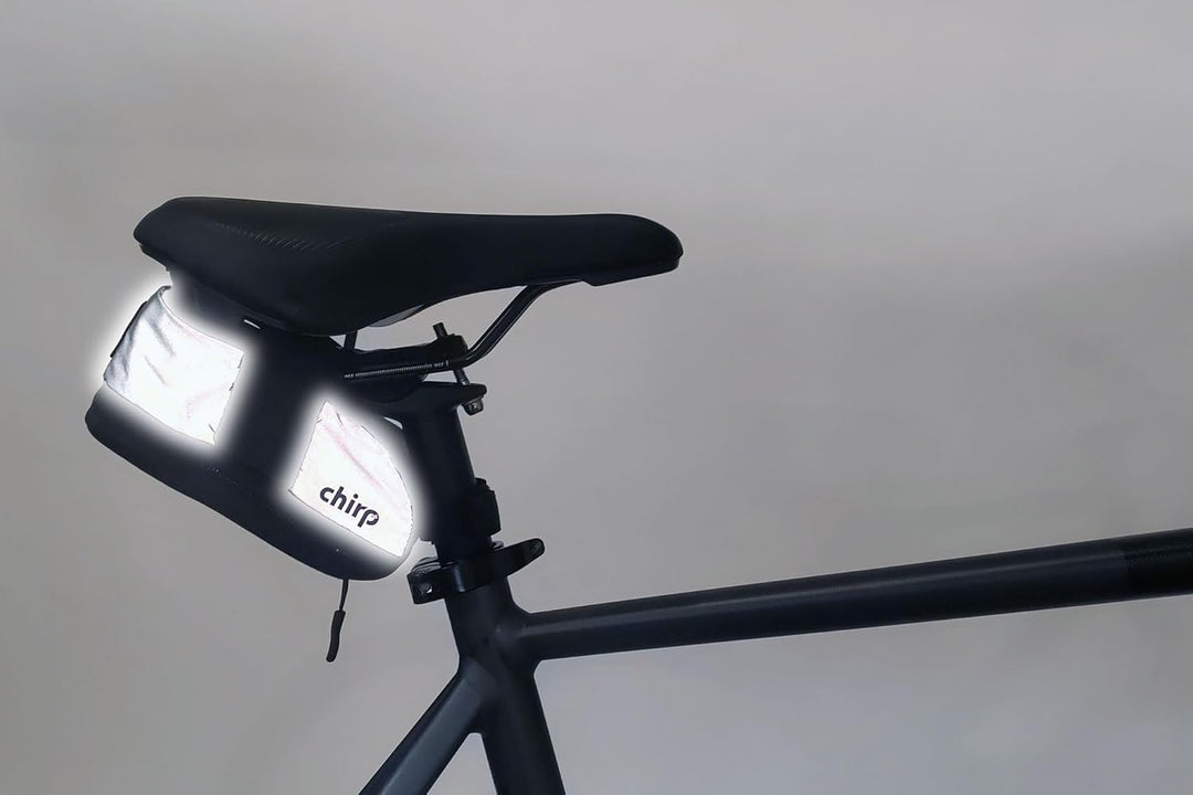 Chirp Reflex Satteltasche M universelle Klettbefestigung wasserabweisend 0,6L Volumen mit reflektier