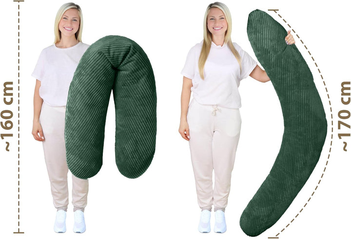 Amilian Stillkissen XXL 170 cm – Seitenschläferkissen für Schwangerschaft &amp; Stillzeit – Lagerungskis