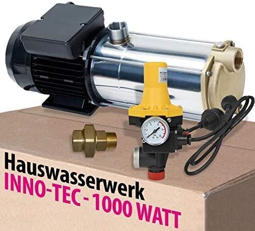 HAUSWASSERWERK HAUSWASSERAUTOMAT SELBSTANSAUGENDE KREISELPUMPE PUMPE INNO-TEC 1000 - LEISE ENERGIESP