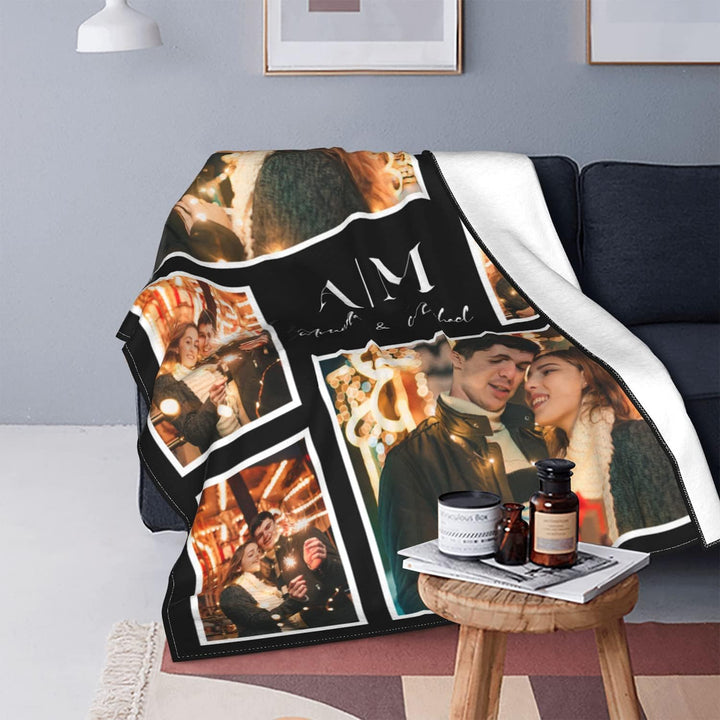 Easycosy personalisierte Decken für Paare Geschenke Benutzerdefinierte Bild, Foto werfen für Freundi