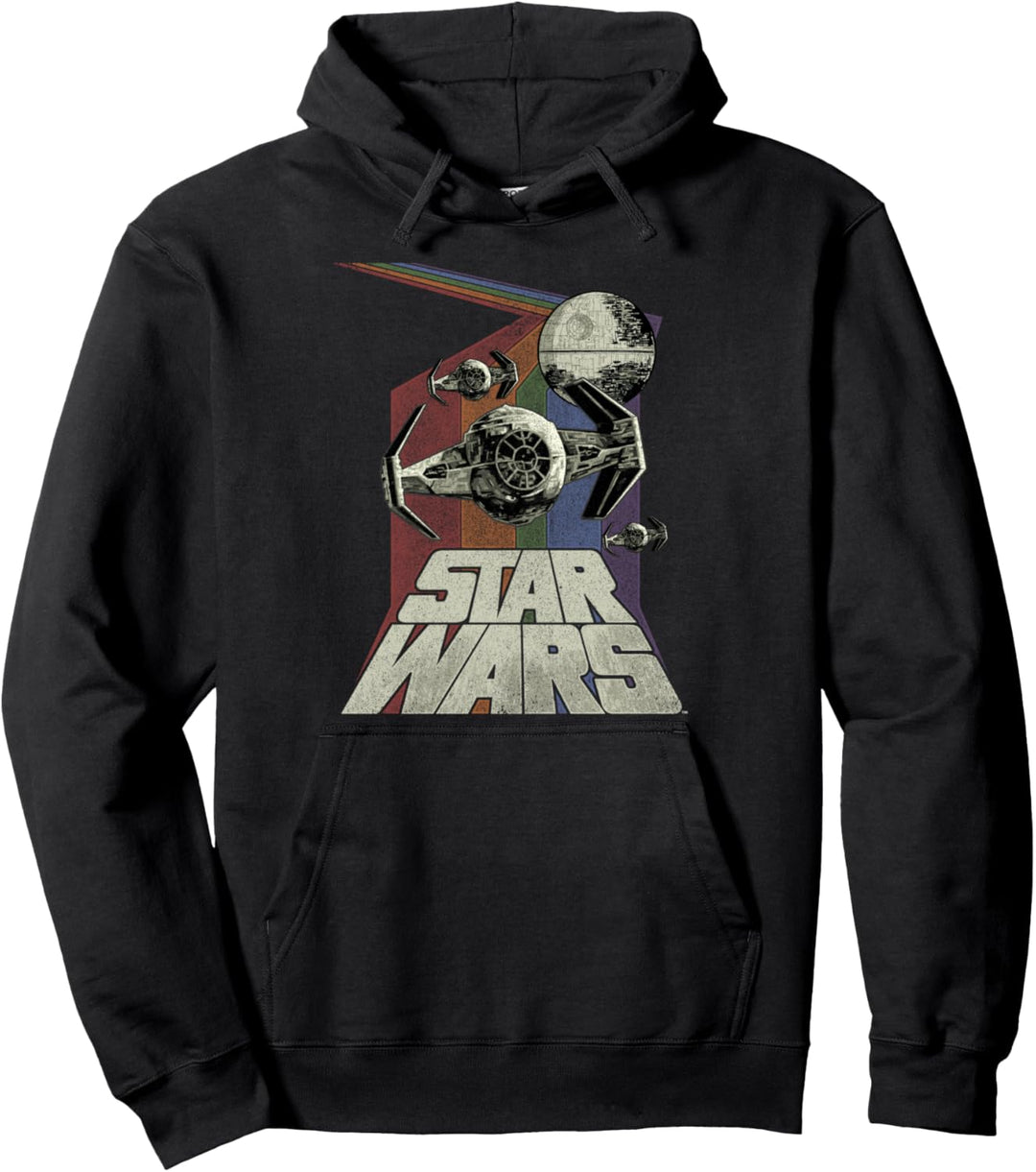 Star Wars TIE Fighter Rainbow Stripes Pullover Hoodie