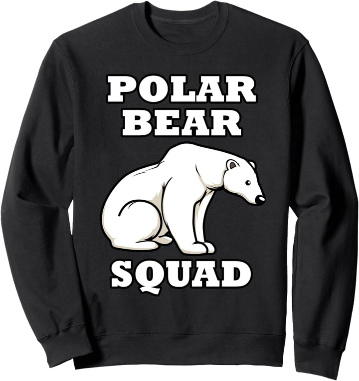 Eisbären Squad Wildlife Niedlicher Bär Tier Sweatshirt