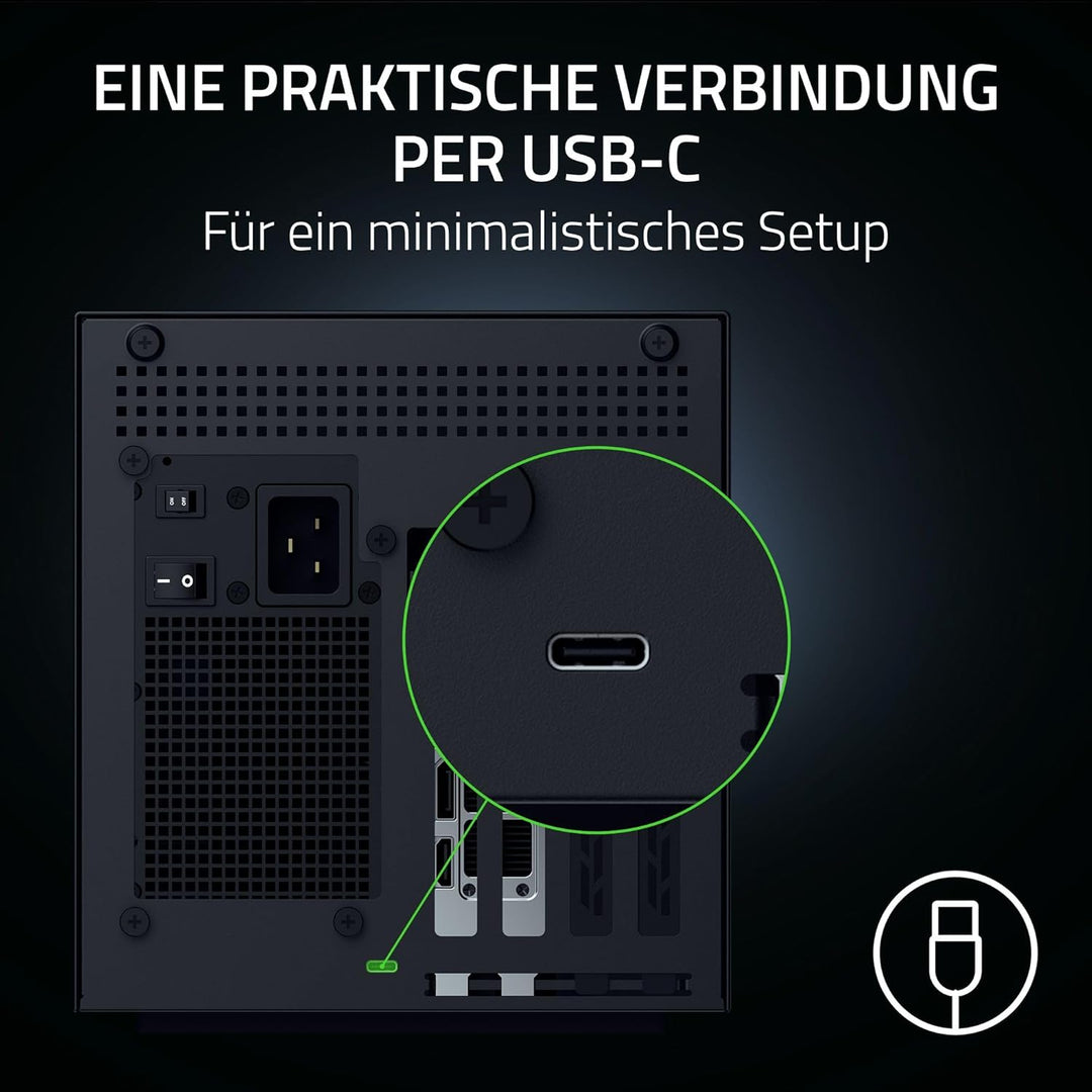 Razer Core X V2 - Externes Desktop-Grafikgehäuse für Thunderbolt Laptops - Next-Gen Thunderbolt 5 Pe