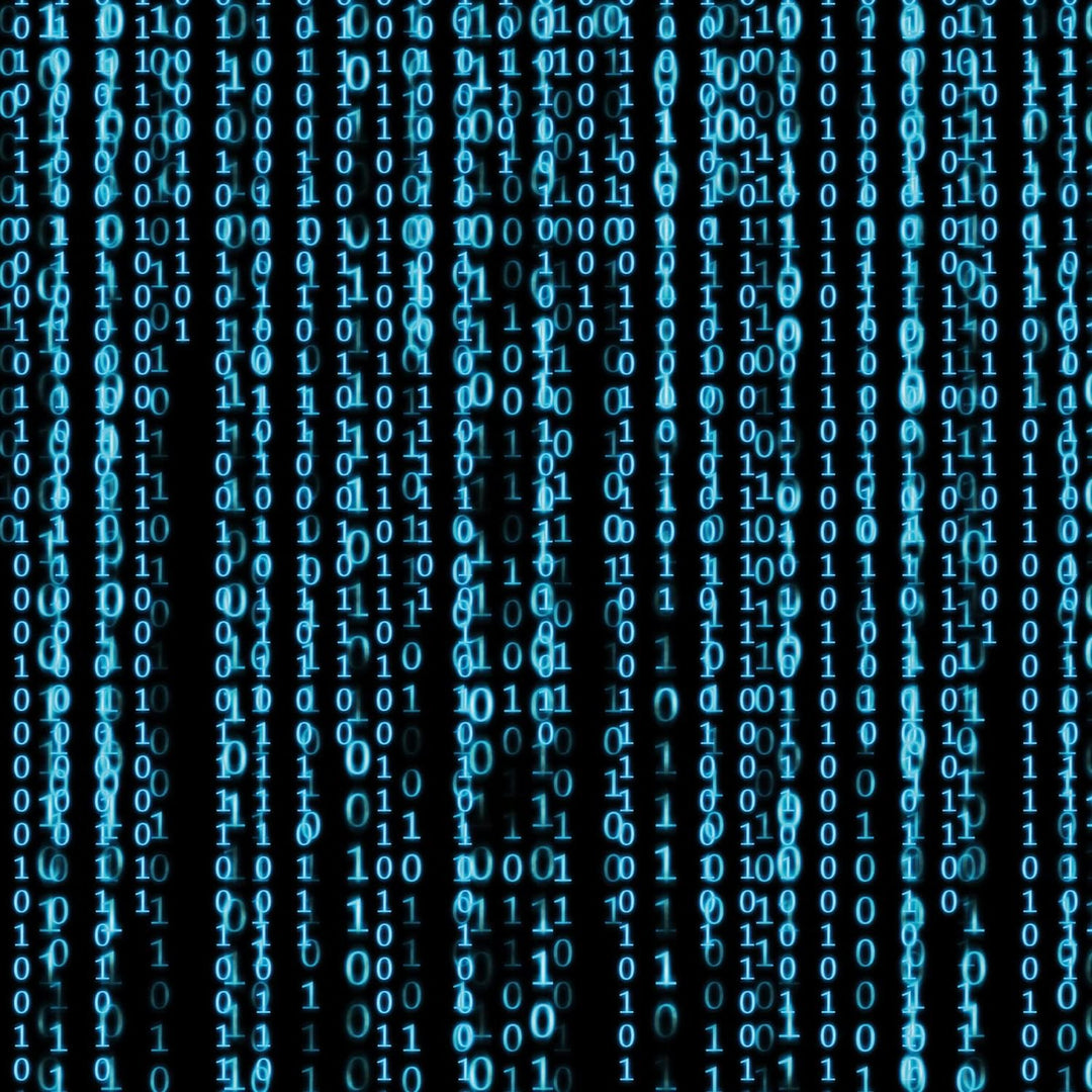 Pixxprint Glasbild | Wandbild auf Echtglas | Matrix | 50x50 cm | inkl. Aufhängung und Abstandshalter