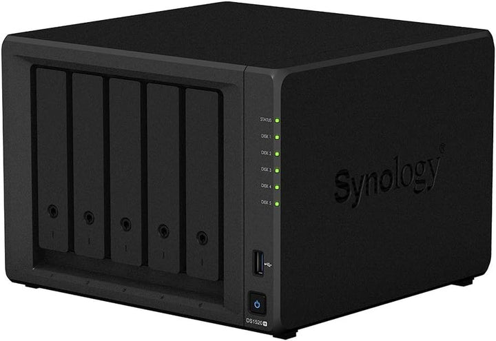 Synology, 8 GB, Diskstation DS1520+ (5 Bay Desktop-NAS-Gehäuse), Mechanische Festplatte