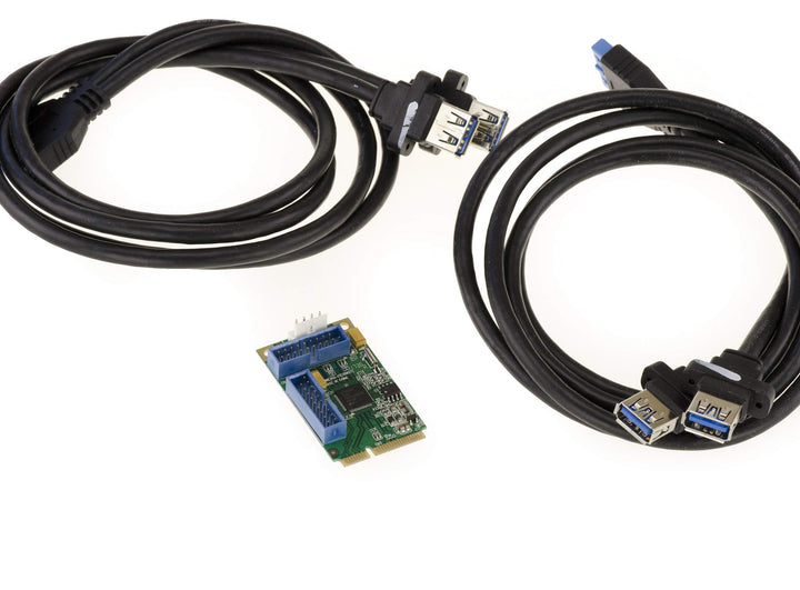 KALEA-INFORMATIQUE Mini PCI Express (MiniPCIE) 4-Port USB 3.0 (USB3 5G) mPCIe-Karte mit NEC Chipsatz
