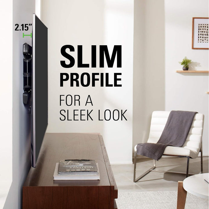 Sanus Vlf728 (B2) Slim Full Motion TV-Halterung, schwenkbar, 42-90 Zoll, Schwarz Einzelbett, Einzelb