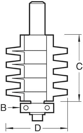 Trend C219X1/2TC Fingergelenk, 35 mm Durchmesser x 38,1 mm, silberfarben